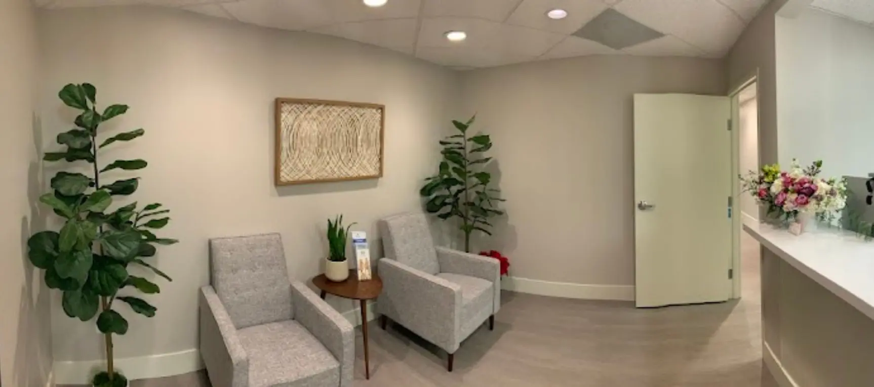 Clinic reception of ReBoot Acupuncture